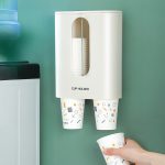Haushaltsstanzfreier, an der Wand montierter Einweg-Pappbecherhalter, automatischer Wasserbecherhalterspender – Bild 2