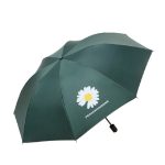 GD Daisy Vinyl Sunny And Rain Umbrella Anti-UV Shade Sunscreen Three Folding Umbrella – Bild 2
