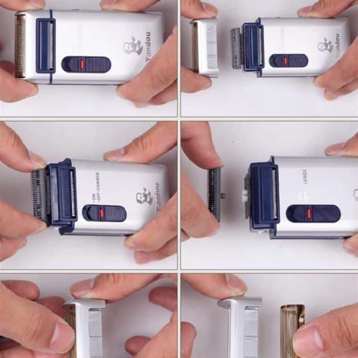 Yandou SC-W301U Rasierer Männer elektrischer wiederaufladbarer Rasierer mit Tempelschneider CN-Stecker – Bild 4