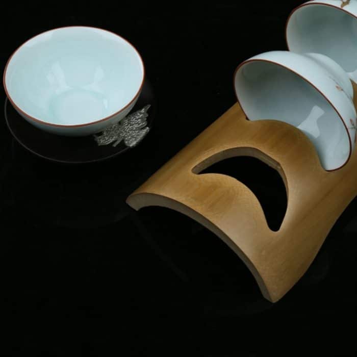 Abflussständer für Bambus-Teetassenhalter – Bild 8