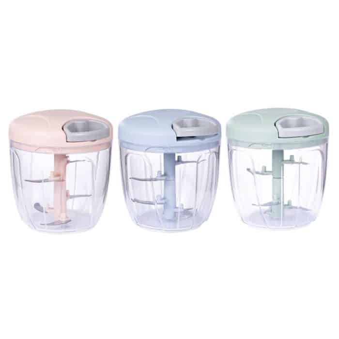 Multifunktions-Hand-Pull-Gemüseschneider, Haushalts-Fleischwolf, Knoblauchmaschine, zufällige Farblieferung, Large, Small – Bild 2