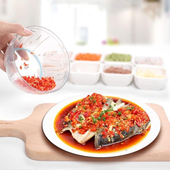 Multifunktions-Hand-Pull-Gemüseschneider, Haushalts-Fleischwolf, Knoblauchmaschine, zufällige Farblieferung, Large, Small – Bild 8