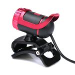 HXSJ A859 480P Computer-Netzwerk-Kurskamera, Video-USB-Kamera, integriertes schallabsorbierendes Mikrofon, Red, Black, No Camera Function Black, No Camera Function  Red – Bild 2