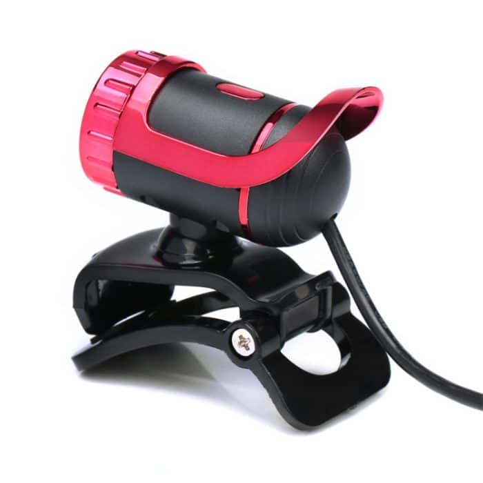 HXSJ A859 480P Computer-Netzwerk-Kurskamera, Video-USB-Kamera, integriertes schallabsorbierendes Mikrofon, Red, Black, No Camera Function Black, No Camera Function  Red – Bild 2