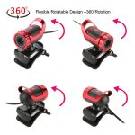 HXSJ A859 480P Computer-Netzwerk-Kurskamera, Video-USB-Kamera, integriertes schallabsorbierendes Mikrofon, Red, Black, No Camera Function Black, No Camera Function  Red – Bild 5