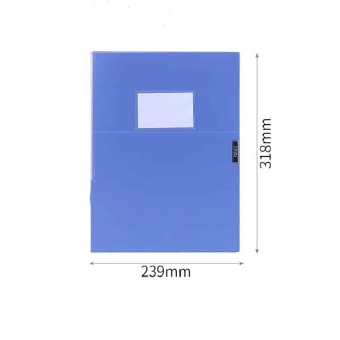 2 PCS Deli 5683 Aktenbox A4 Kunststoff-Aktenbox 55 mm Office-Aufbewahrungsbox Informationsbox – Bild 3