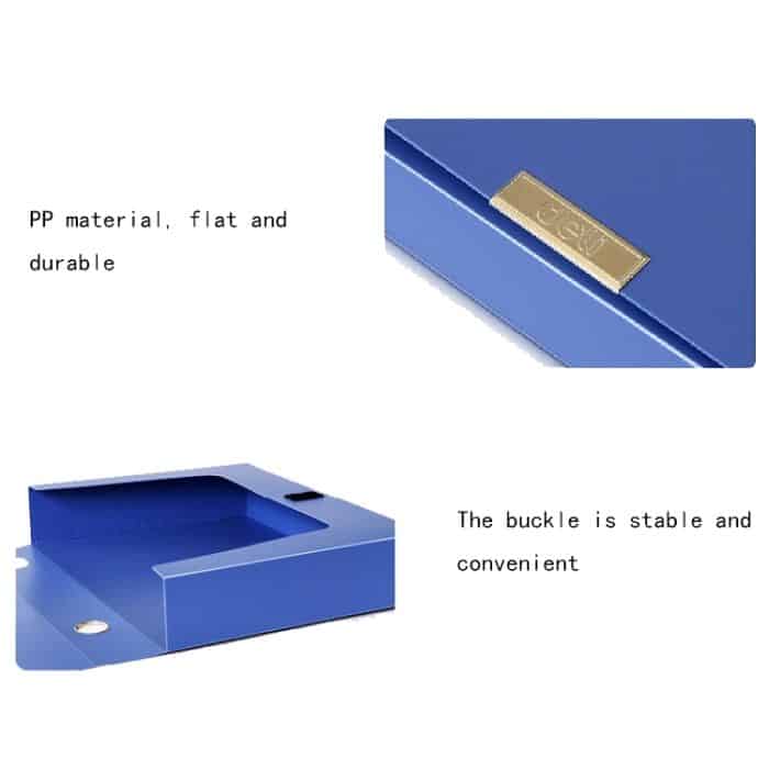 2 PCS Deli 5683 Aktenbox A4 Kunststoff-Aktenbox 55 mm Office-Aufbewahrungsbox Informationsbox – Bild 5