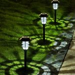 2 Stück Solar-Streifen-Rasenlicht, LED, wasserdicht, für den Außenbereich, Garten, Park, Landschaftslicht – Bild 2