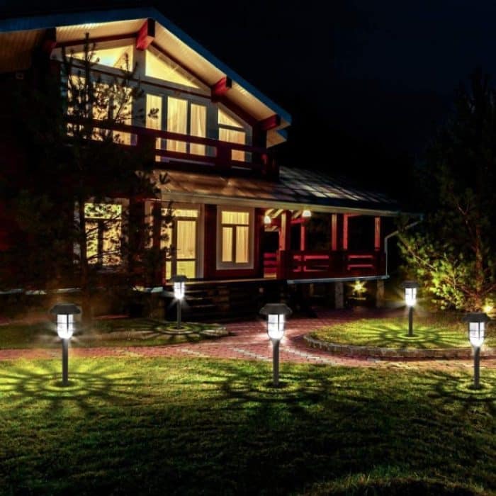 2 Stück Solar-Streifen-Rasenlicht, LED, wasserdicht, für den Außenbereich, Garten, Park, Landschaftslicht – Bild 3