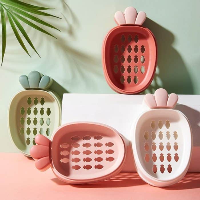 Kunststoff-Seifenbox mit Deckel, entleerbare, tragbare Reise-Seifenbox, zufällige Farbe – Bild 4