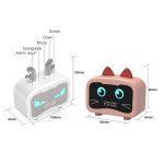 Kreativer intelligenter drahtloser Mini-Bluetooth-Lautsprecher, tragbarer Computer-Subwoofer-Lautsprecher mit Wecker, Cool Cool Dragon-Black, Cool Dragon-White, Cute Cat-White, Cute Cat-Pink – Bild 2