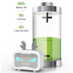 Kreativer intelligenter drahtloser Mini-Bluetooth-Lautsprecher, tragbarer Computer-Subwoofer-Lautsprecher mit Wecker, Cool Cool Dragon-Black, Cool Dragon-White, Cute Cat-White, Cute Cat-Pink – Bild 3