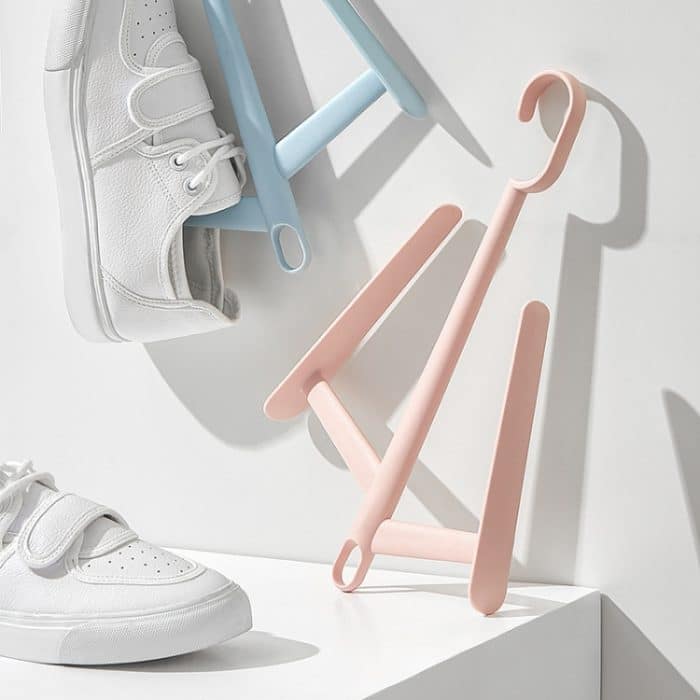 4 PCS Multifunktionale winddichte Outdoor-Kleiderständer Balkon Schuhregal Zufällige Farbe – Bild 3