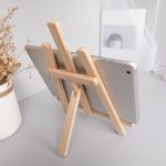 4 Stück Holz-Desktop-Handy-iPad-Ständer, flach, zusammenklappbar, Mini-Staffelei, Large, Small – Bild 6