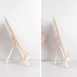 4 Stück Holz-Desktop-Handy-iPad-Ständer, flach, zusammenklappbar, Mini-Staffelei, Large, Small – Bild 7