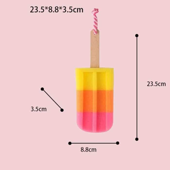 3 PCS Kreative Eis Form Küche Schwamm Wischen Stick Eis Schwamm Pinsel Küche Geschirrspülschwamm Scheuerschwamm, Ice Cream Shape Sponge – Bild 6