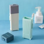 4-teiliges Reise-Waschbecher-Zahnbürstenbox, tragbares Set, kreative Geschäftsreise-Zahnaufbewahrungsbox – Bild 3