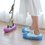 2 Stück Chenille Lazy Mopping Schuhüberzug Sauberer Boden Abnehmbarer und waschbarer Mopp Zufällige Farbe – Bild 2
