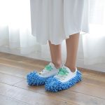 2 Stück Chenille Lazy Mopping Schuhüberzug Sauberer Boden Abnehmbarer und waschbarer Mopp Zufällige Farbe – Bild 3