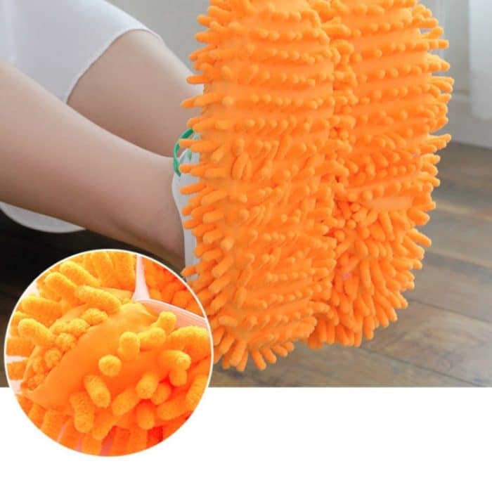 2 Stück Chenille Lazy Mopping Schuhüberzug Sauberer Boden Abnehmbarer und waschbarer Mopp Zufällige Farbe – Bild 6
