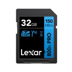 Lexar SD-800X Pro Hochgeschwindigkeits-SD-Karte für Spiegelreflexkameras, 32GB, 64GB, 128GB, 256GB, 512GB