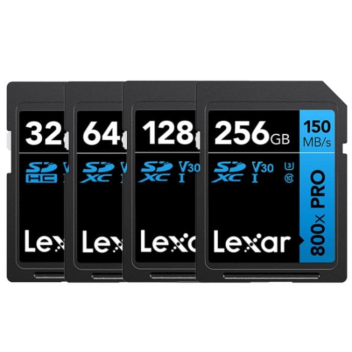 Lexar SD-800X Pro Hochgeschwindigkeits-SD-Karte für Spiegelreflexkameras, 32GB, 64GB, 128GB, 256GB, 512GB – Bild 2