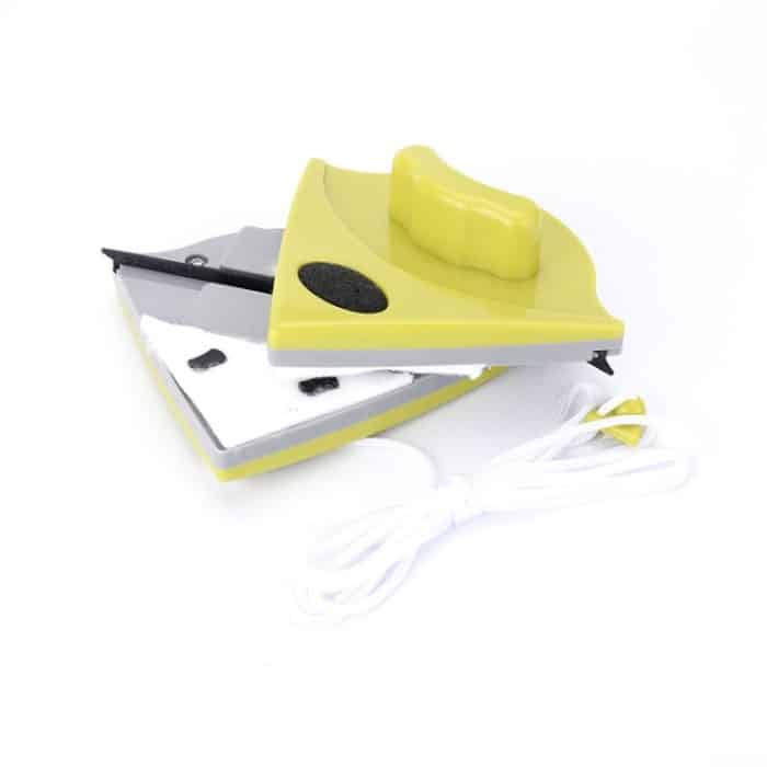 2 Stück doppelseitiger Glas-Fensterreiniger, dreieckig, multifunktionaler magnetischer Glasreiniger, 2 PCS (Green), 2 PCS (White) – Bild 7