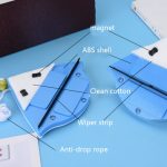 2 Stück doppelseitiger Glas-Fensterreiniger, dreieckig, multifunktionaler magnetischer Glasreiniger, 2 PCS (Green), 2 PCS (White) – Bild 9