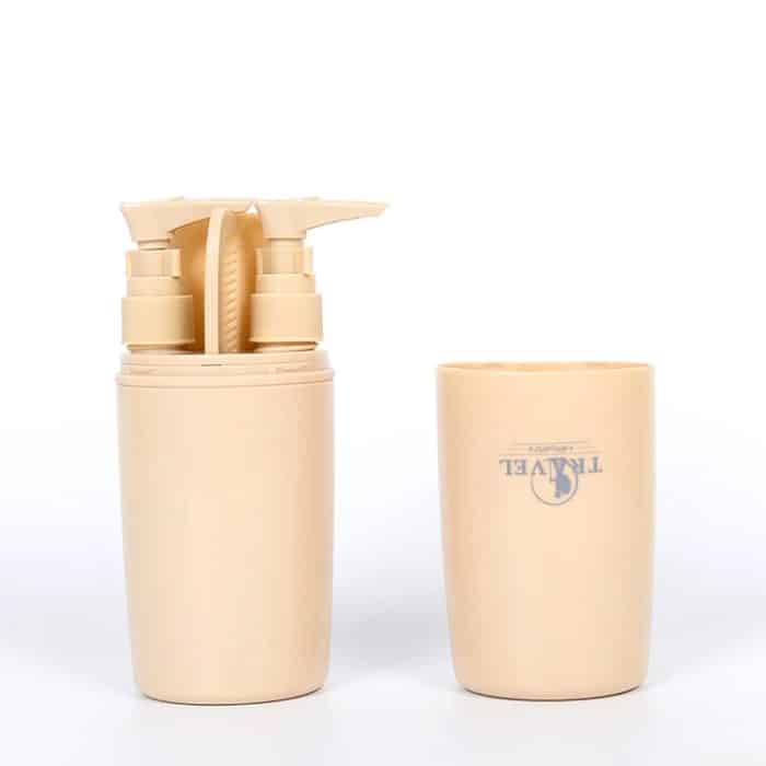 ETRAVEL Reise-Toilettenartikel, vierteiliges Set, Reise-Zahnbürstenetui – Bild 1