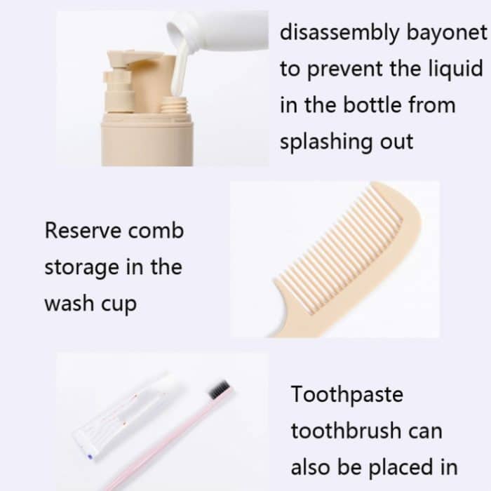 ETRAVEL Reise-Toilettenartikel, vierteiliges Set, Reise-Zahnbürstenetui – Bild 7