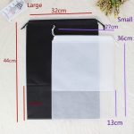 30 Stück Vlies-Hausschuhe mit Kordelzug, Taschenschuhe, transparent, staubdicht, Verpackungsbeutel, zufällige Farbe, 270x360MM, 320x440MM – Bild 6