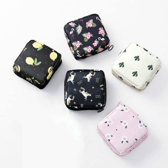 3 Stück tragbare Reise-Damenbinde, verdickte Aufbewahrungstasche – Bild 2