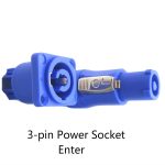 10 PCS Power Amplifier Audio-Lautsprecher Drei-Kern-Netzstecker 3P LED-Bildschirm Power Audio-Buchse – Bild 3