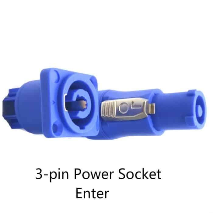 10 PCS Power Amplifier Audio-Lautsprecher Drei-Kern-Netzstecker 3P LED-Bildschirm Power Audio-Buchse – Bild 3