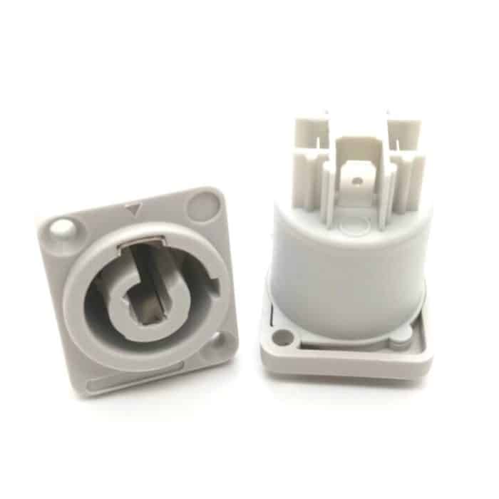 10 PCS Power Amplifier Audio-Lautsprecher Drei-Kern-Netzstecker 3P LED-Bildschirm Power Audio-Buchse – Bild 2