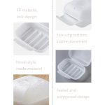 10 Stück handgefertigte Reise-Seifenschale, tragbar, mit Deckelverschluss, Abflussdichtung, Seifenschale, Small, Large – Bild 8