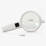Tragbares hochauflösendes Objektiv mit LED-Licht-Lese- und Wartungslupe für ältere Menschen, 95mm 10 Times, 110mm 30 Times Double Lens – Bild 2