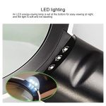 Tragbares hochauflösendes Objektiv mit LED-Licht-Lese- und Wartungslupe für ältere Menschen, 95mm 10 Times, 110mm 30 Times Double Lens – Bild 5