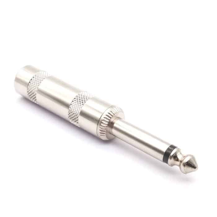 10 PCS 6,35 mm Zwei-Kern-Audio-Schweiß-Mono-Mixer-Mikrofon-Lautsprecherstecker – Bild 1