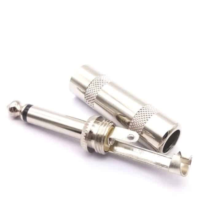 10 PCS 6,35 mm Zwei-Kern-Audio-Schweiß-Mono-Mixer-Mikrofon-Lautsprecherstecker – Bild 5