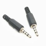 30 PCS Kopfhörerstecker 3,5 mm vierpoliger Audiokopf DIY-Schweißkopf