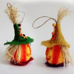 2 Stück Halloween-Kürbislaterne, hohle leuchtende Schaumstoff-Bar-Dekoration, Yellow Hat, Green Hat – Bild 5