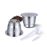 Wiederverwendbare Kaffeekapseln aus Edelstahl mit mehrfach befüllbaren Kaffeefiltern, Coffee Capsules – Bild 4