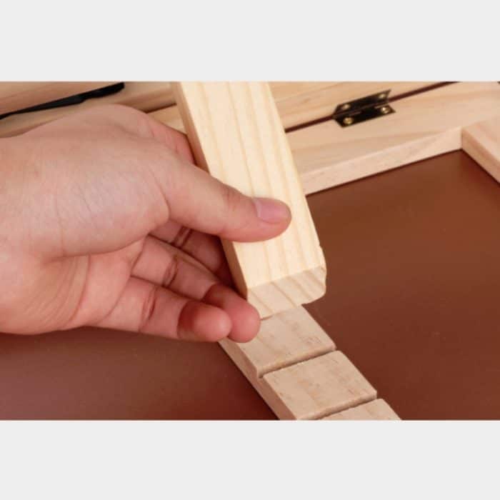 Leseständer aus Holz für Kinder, Notebook-Ständer, Anti-Myopie-Buchständer, Log iron Clip, Log Wood Clip – Bild 7