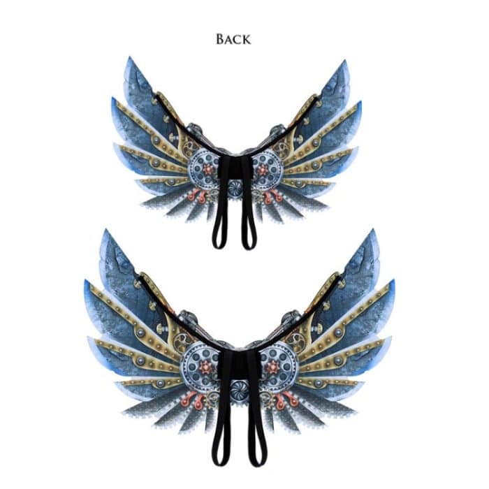 Halloween Karneval verkleiden Erwachsene Kinder mechanische Punk dekorative Flügel, Adult, Child – Bild 3