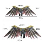Halloween Karneval Bühne Dress Up Requisiten Erwachsene Kinder Cosplay Punk Klinge Flügel, Chlid, Adult – Bild 3