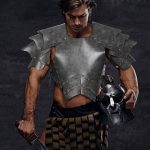 Halloween Karneval Bühne Requisiten Erwachsene PU Leder Samurai Cosplay Rüstung, One Size – Bild 12