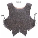 Halloween Karneval Bühne Requisiten Erwachsene PU Leder Samurai Cosplay Rüstung, One Size – Bild 4