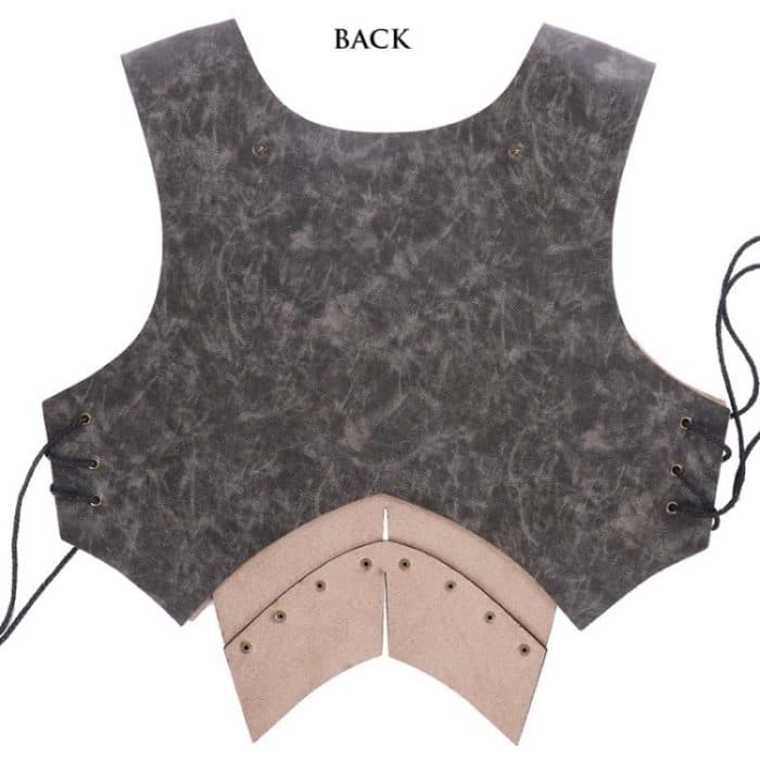 Halloween Karneval Bühne Requisiten Erwachsene PU Leder Samurai Cosplay Rüstung, One Size – Bild 5