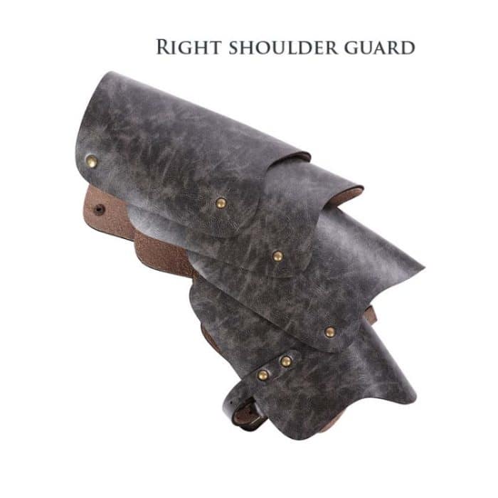 Halloween Karneval Bühne Requisiten Erwachsene PU Leder Samurai Cosplay Rüstung, One Size – Bild 6